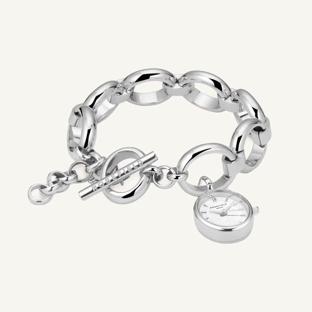 로즈필드 The Oval Charm Chain White Silver